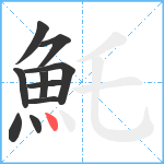 魠笔顺分解图片10