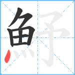 魣笔顺分解图片8