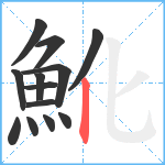 魤笔顺分解图片13