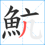 魧笔顺分解图片14