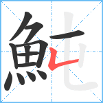 魨笔顺分解图片13