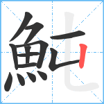 魨笔顺分解图片14