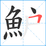 魲笔顺分解图片13