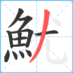 魷笔顺分解图片13