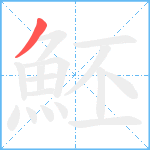 魾笔顺分解图片1