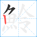 魿笔顺分解图片3