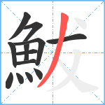 鮁笔顺分解图片13