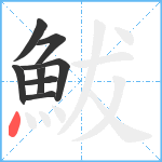 鮁笔顺分解图片8