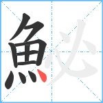 鮅笔顺分解图片11