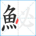 鮅笔顺分解图片12