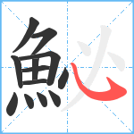 鮅笔顺分解图片13