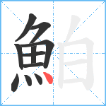 鮊笔顺分解图片11