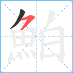 鮊笔顺分解图片2
