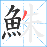 鮢笔顺分解图片12