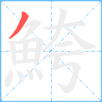 鮬笔顺分解图片1