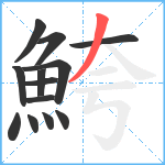 鮬笔顺分解图片13