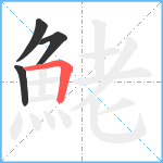 鮱笔顺分解图片4