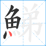 鮷笔顺分解图片9