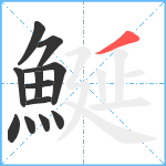 鯅笔顺分解图片12