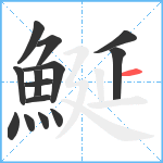 鯅笔顺分解图片14