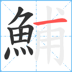 鯆笔顺分解图片12