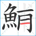 鯆笔顺分解图片16