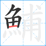 鯆笔顺分解图片7