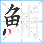 鯆笔顺分解图片9