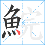 鯇笔顺分解图片11