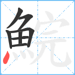 鯇笔顺分解图片8