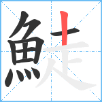 鯐笔顺分解图片13