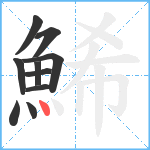 鯑笔顺分解图片10