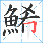 鯑笔顺分解图片17