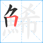 鯑笔顺分解图片4