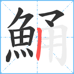 鯒笔顺分解图片14