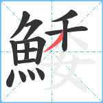 鯘笔顺分解图片15