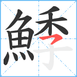 鯚笔顺分解图片17