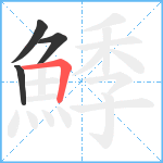 鯚笔顺分解图片4