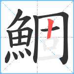 鯝笔顺分解图片15