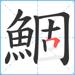 鯝笔顺分解图片17