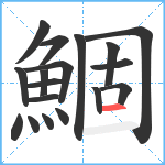 鯝笔顺分解图片18