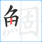 鯝笔顺分解图片6