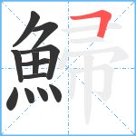 鯞笔顺分解图片12