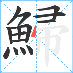 鯞笔顺分解图片15