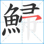 鯞笔顺分解图片16