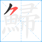 鯞笔顺分解图片2