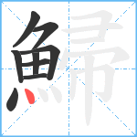 鯞笔顺分解图片9