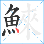 鯠笔顺分解图片11