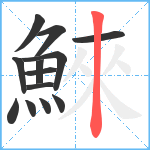 鯠笔顺分解图片13