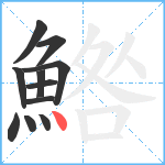 鯦笔顺分解图片11